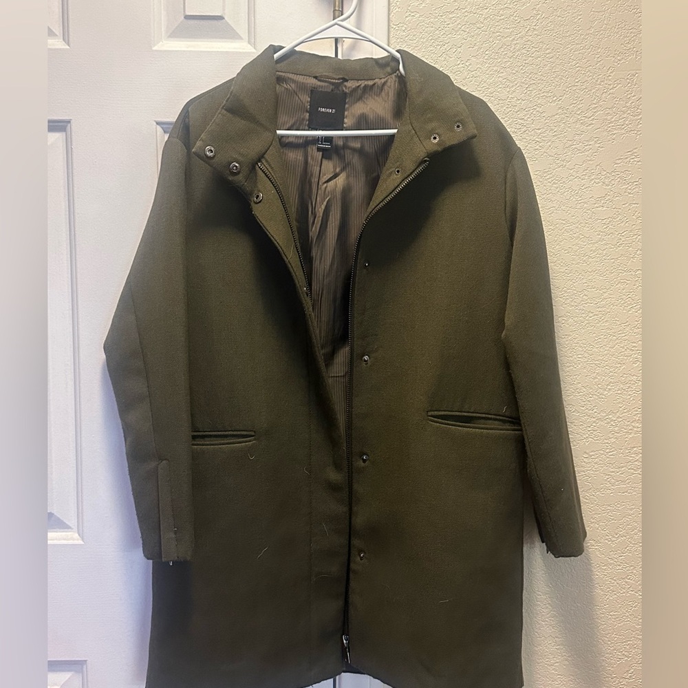 Forever 21 Army Green Coat size S
